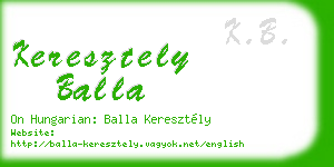 keresztely balla business card
